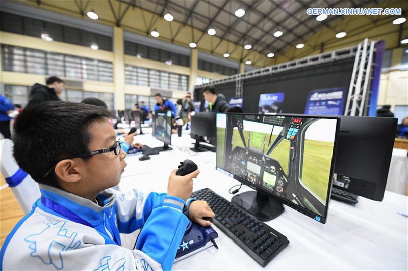 Flugsimulationsmeisterschaften für Jugendliche in Harbin abgehalten