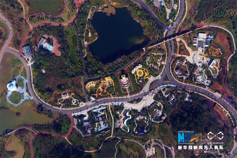 Wundersch?ne Luftaufnahmen der Gartenexpo in Guangxi