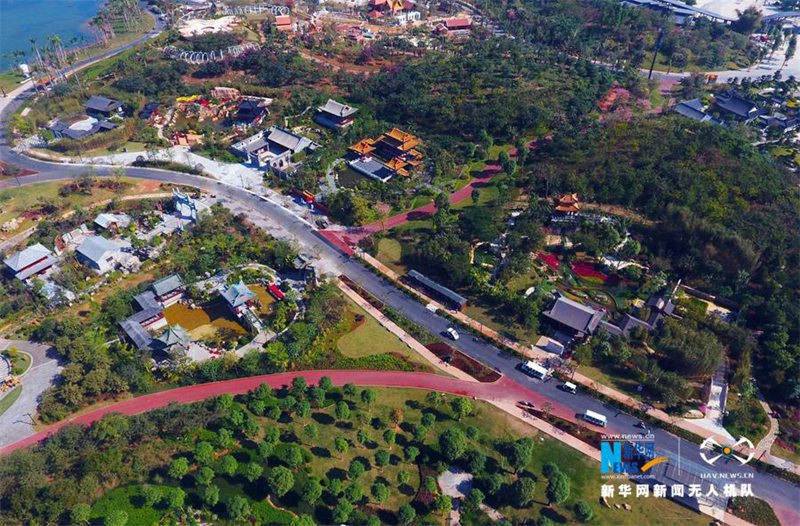 Wundersch?ne Luftaufnahmen der Gartenexpo in Guangxi