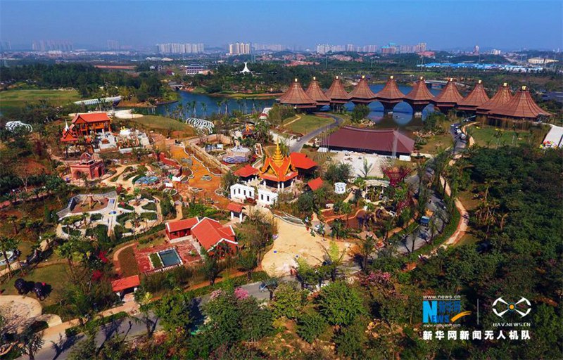 Wundersch?ne Luftaufnahmen der Gartenexpo in Guangxi