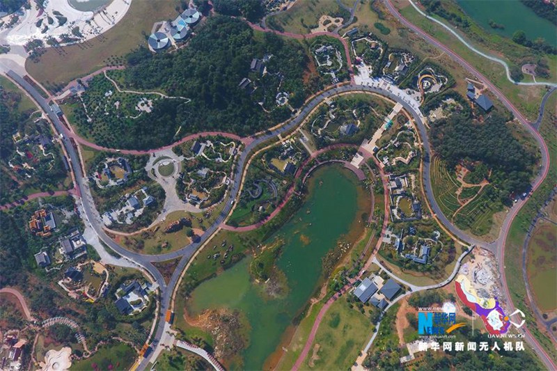 Wundersch?ne Luftaufnahmen der Gartenexpo in Guangxi