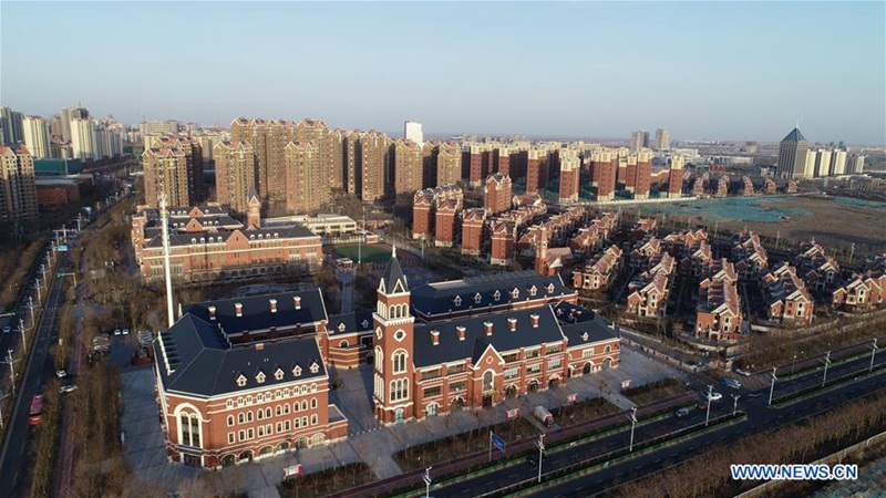 Neues Erscheinungsbild der chinesisch-singapurischen ?ko-Stadt im Bezirk Binhai New Area in Tianjin