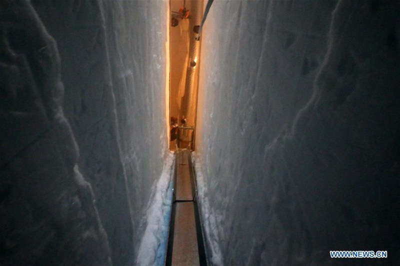 Chinas 35. Antarktis-Expeditionsteam arbeitet an der Forschungsstation Kulun