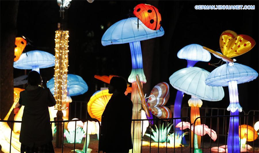 Fantastische Lichter zum Frühlingsfest dekoriert Serbien