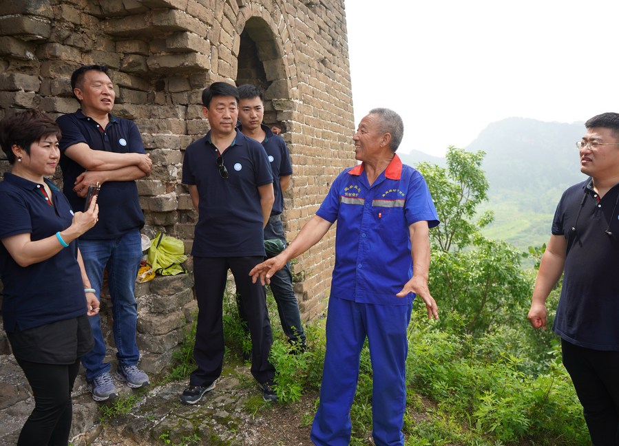 66-j?hriger Hüter der Chinesischen Mauer