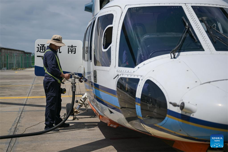 Erste Hubschrauber-Linienverbindung von Sanya nach Zhanjiang erfolgreich in Betrieb genommen