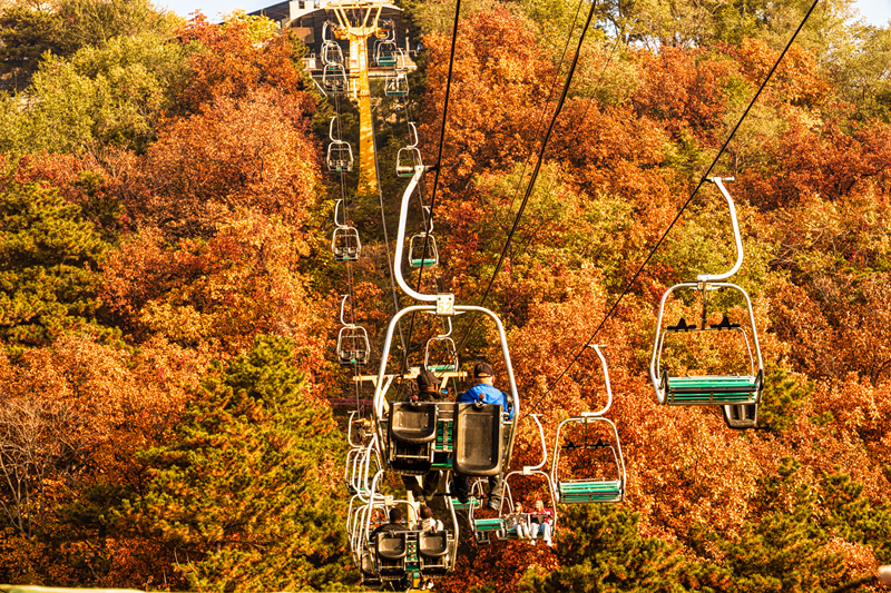 Atemberaubende Herbstlandschaften an der Gro?en Mauer