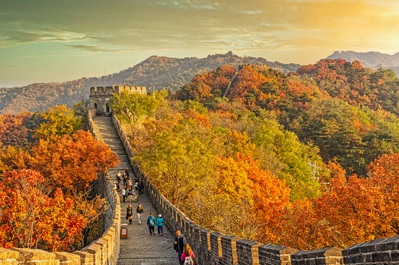 Atemberaubende Herbstlandschaften an der Gro?en Mauer