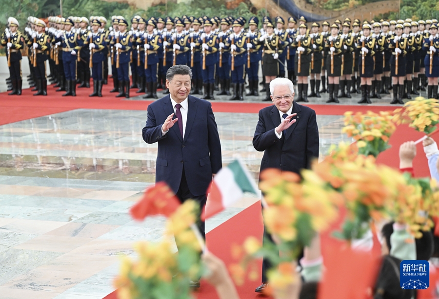 Xi Jinping trifft italienischen Pr?sidenten