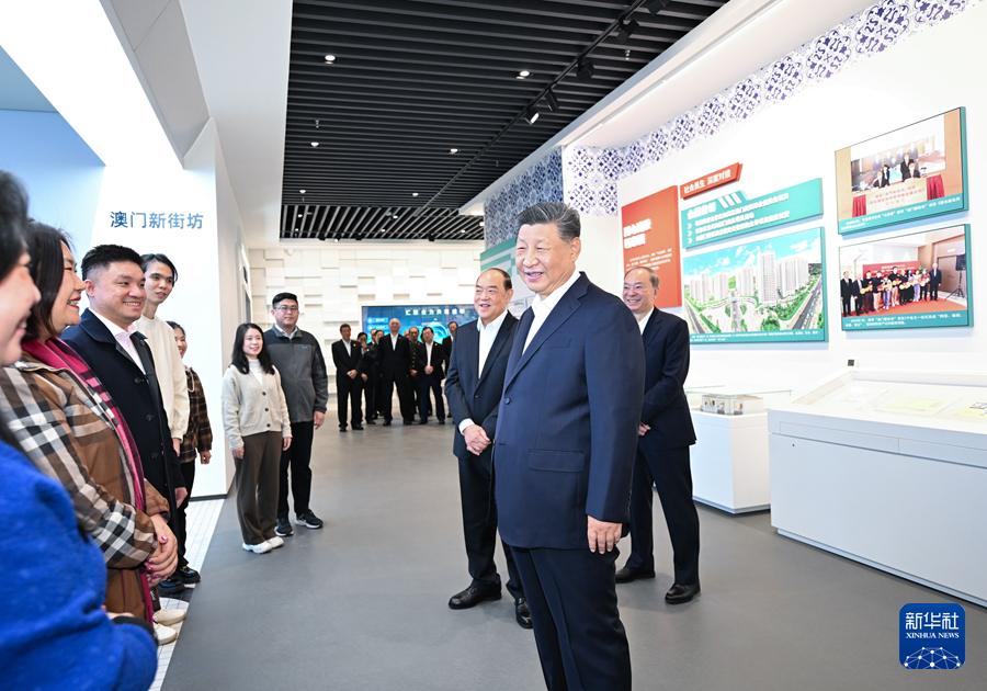 Xi Jinping besucht Zone der verst?rkten Zusammenarbeit zwischen Guangdong und Macau in Hengqin