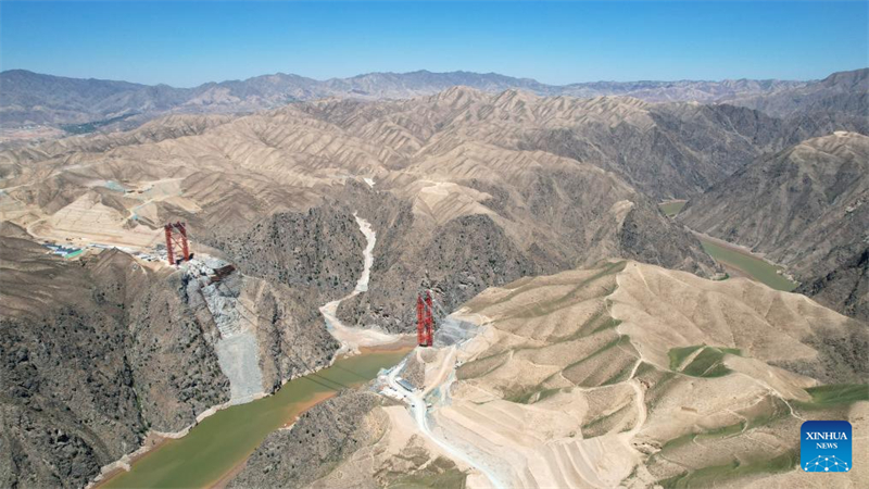 Baubeginn für Hauptteil der 562,16 Meter langen Taohe-Brücke