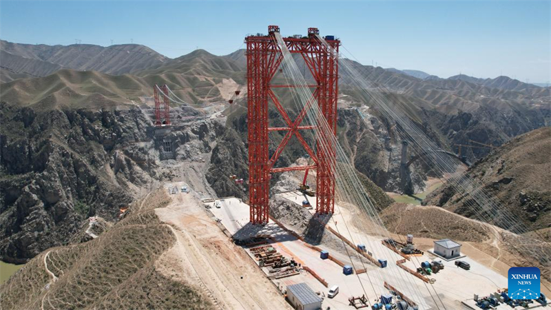 Baubeginn für Hauptteil der 562,16 Meter langen Taohe-Brücke