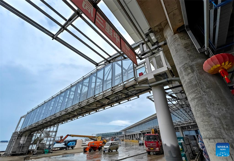Internationaler Flughafen Xiang'an in Xiamen befindet sich im Bau