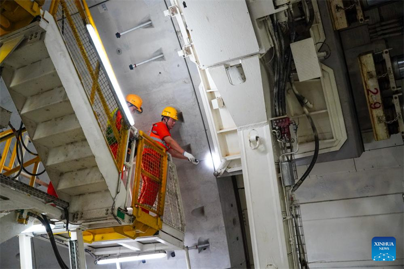 Aushubarbeiten am Gelben Fluss-Abschnitt des Tunnels der Huanggang Road abgeschlossen