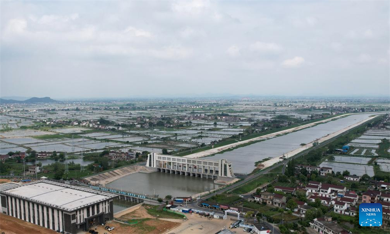 Pumpstation des Wasserumleitungsprojekts vom Jangtse zum Huaihe nimmt Betrieb auf