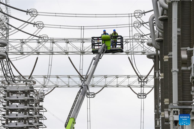 Siebent?gige Wartungsarbeiten an der Konverterstation Guquan in Xuancheng in Anhui