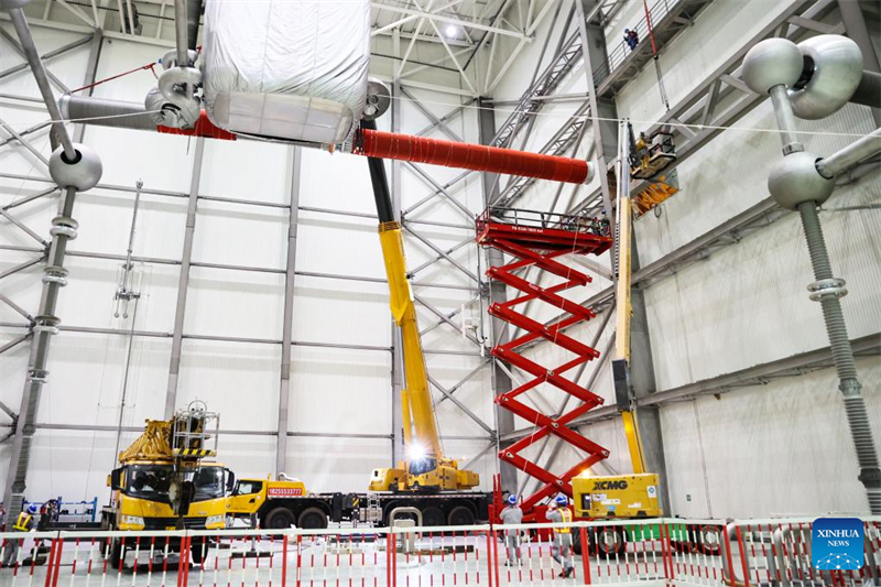 Siebent?gige Wartungsarbeiten an der Konverterstation Guquan in Xuancheng in Anhui