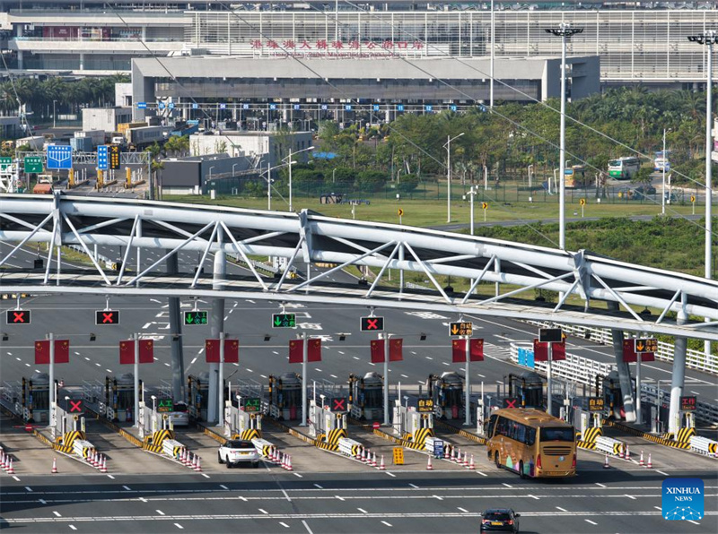 Hongkong-Zhuhai-Macau-Brücke registriert mehr als 93 Millionen Passagierfahrten in sieben Jahren