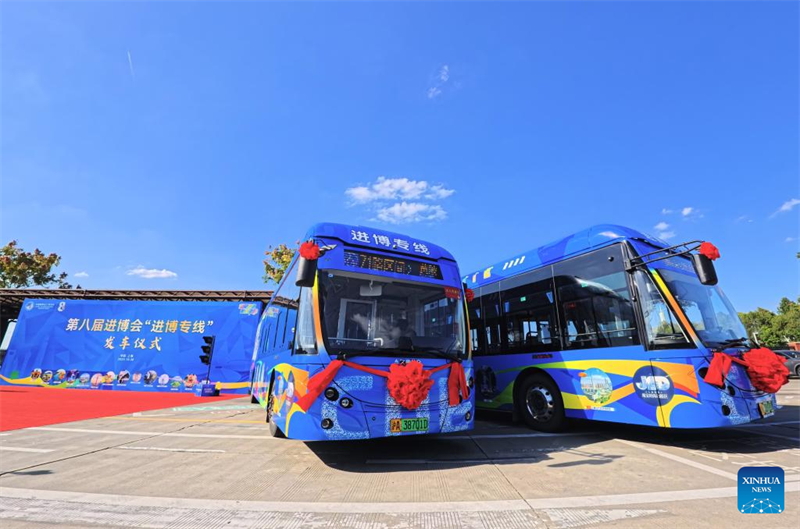 Shanghai startet Sonderbuslinie zur 8. CIIE